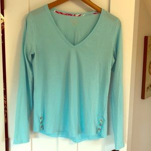 Lilly Pulitzer V - Neck Long Sleeve Tee